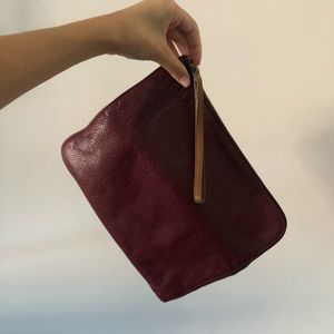 MASSIMO DUTTI Foldable Leather Purse